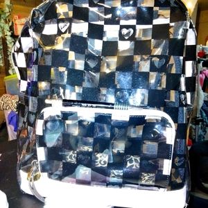 Betsey Johnson clear backpack nwot